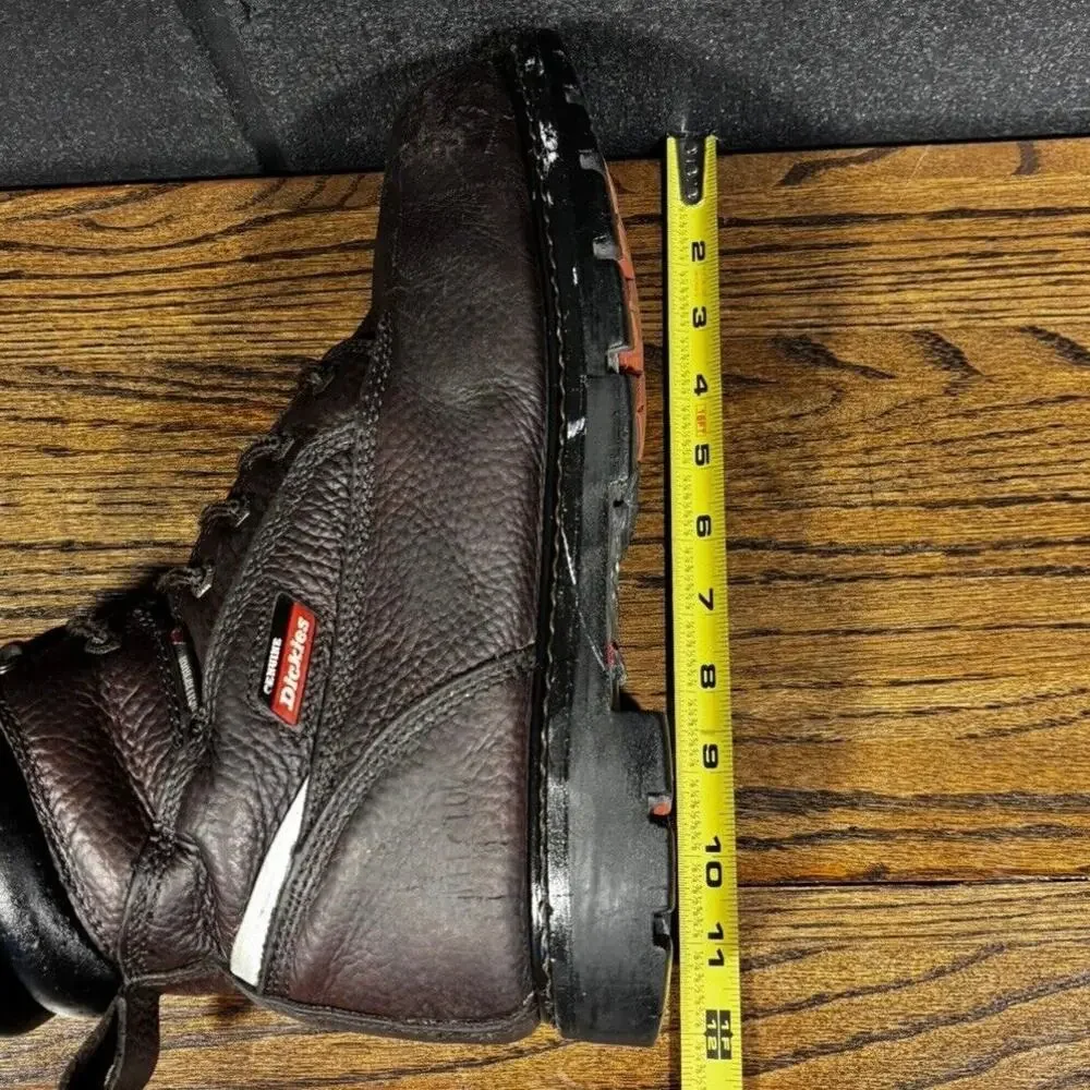 Dickies Steel Toe Work Boots Men’s 10 Brown Leather ASTM F2413 EH